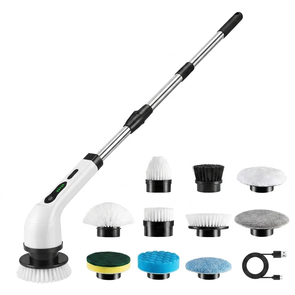 Lumino SpinLift Pro - Electric Spin Scrubber  with Extended Handle